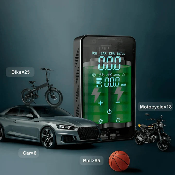 Portable Wireless Tire Inflator for Effortless Convenience
