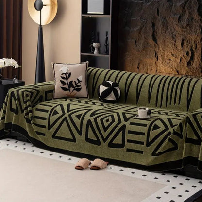 Plush Non-Slip Sofa Cover in Modern Design for Urban Spaces
