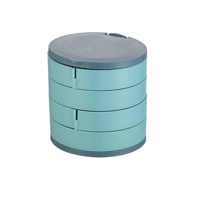 Elegant 4-Tier Rotatable Jewelry Organizer