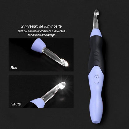 Versatile 9-in-1 Illuminated Crochet Hook Set