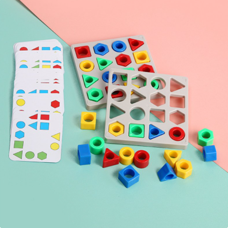 Colorful Sensory Learning Toy for Shape Adjustment Play