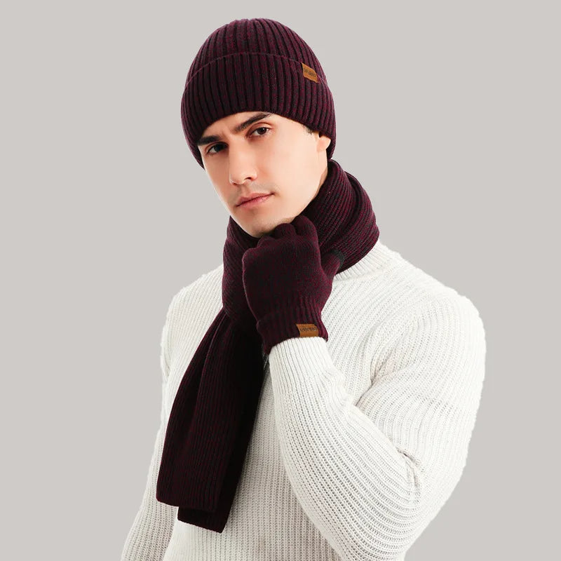 Trendy Winter Outfit with Beanie and Gloves – Taalita Style