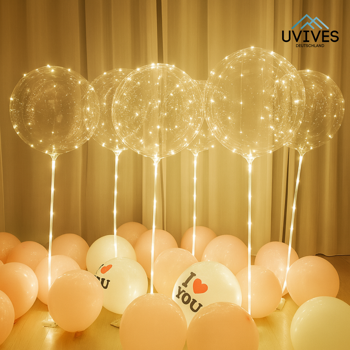 5+5 FREE | Transform Any Party with Warm, Reusable LED Balloon Lights