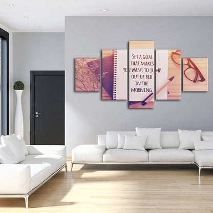 Set of 5 Uplifting Canvas Prints for Your Home