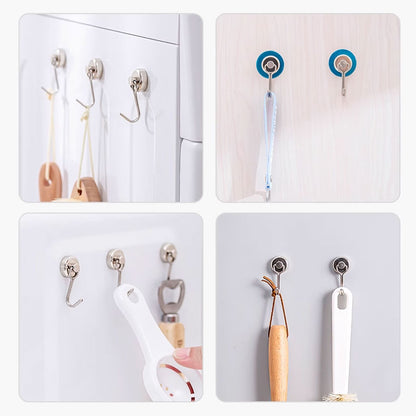 Revolutionary Rotating Magnetic Hook | No-Drill Wall Solution | 6–18 kg Load Capacity | Multi-Purpose Organizer