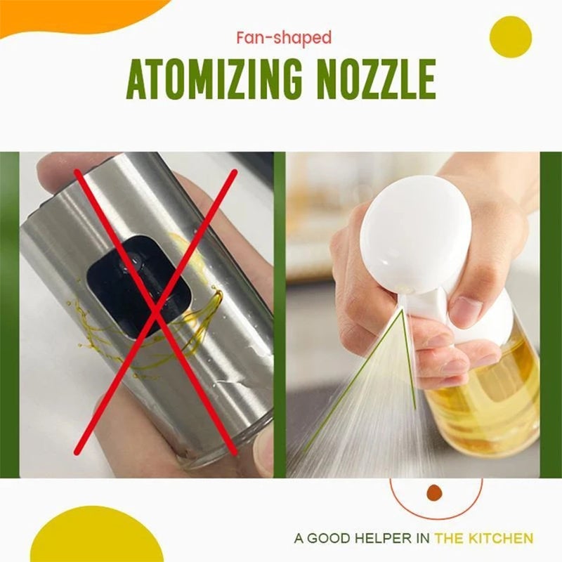Oil Spray Bottle with Air Pressure Mechanism