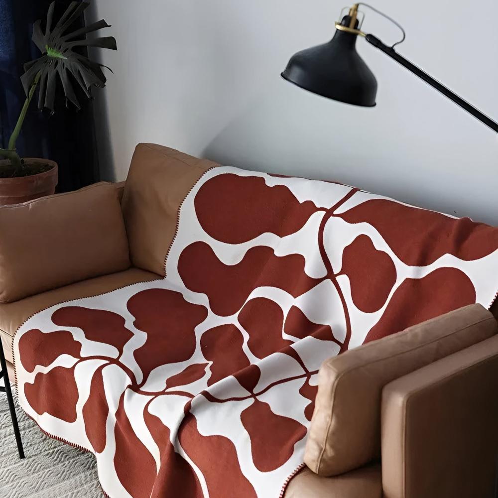 Cozy Home Decor Acrylic Throw Blanket 51x71 with Abstract Design