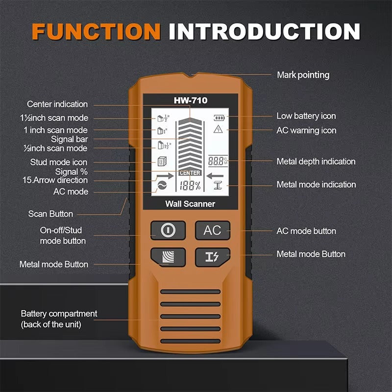 All-in-One Metal, Wood & Cable Finder for Safe Projects