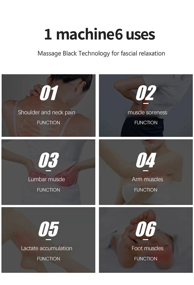 Electric Muscle Scraper with Vibration, Heat, 5 Intensities & USB Charger