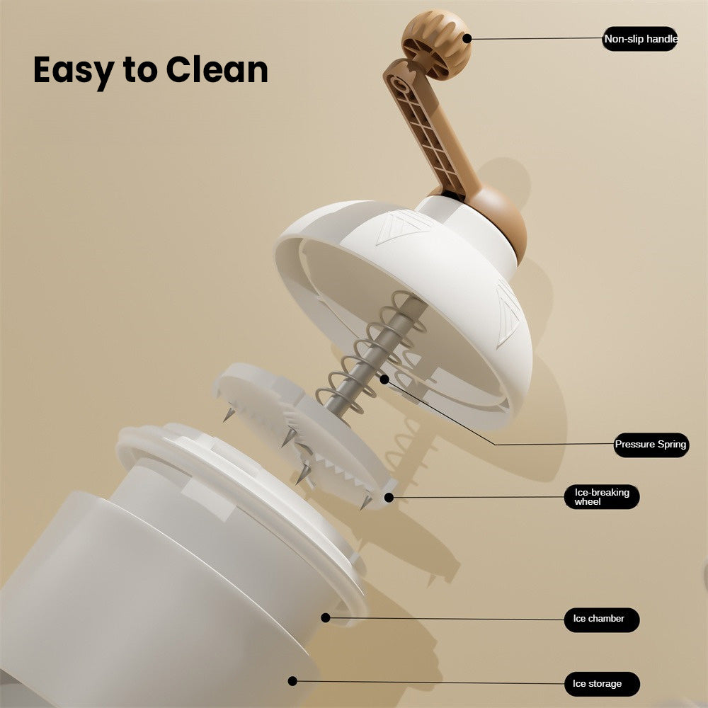 Compact Ice Crusher for Soft, Fluffy Snow-Style Ice