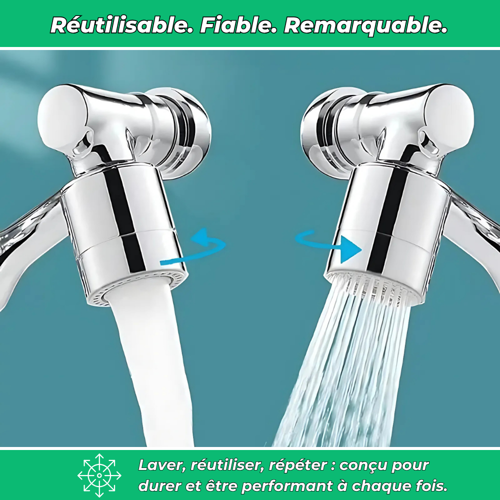 Smart Tap Extender with Water-Saving Features