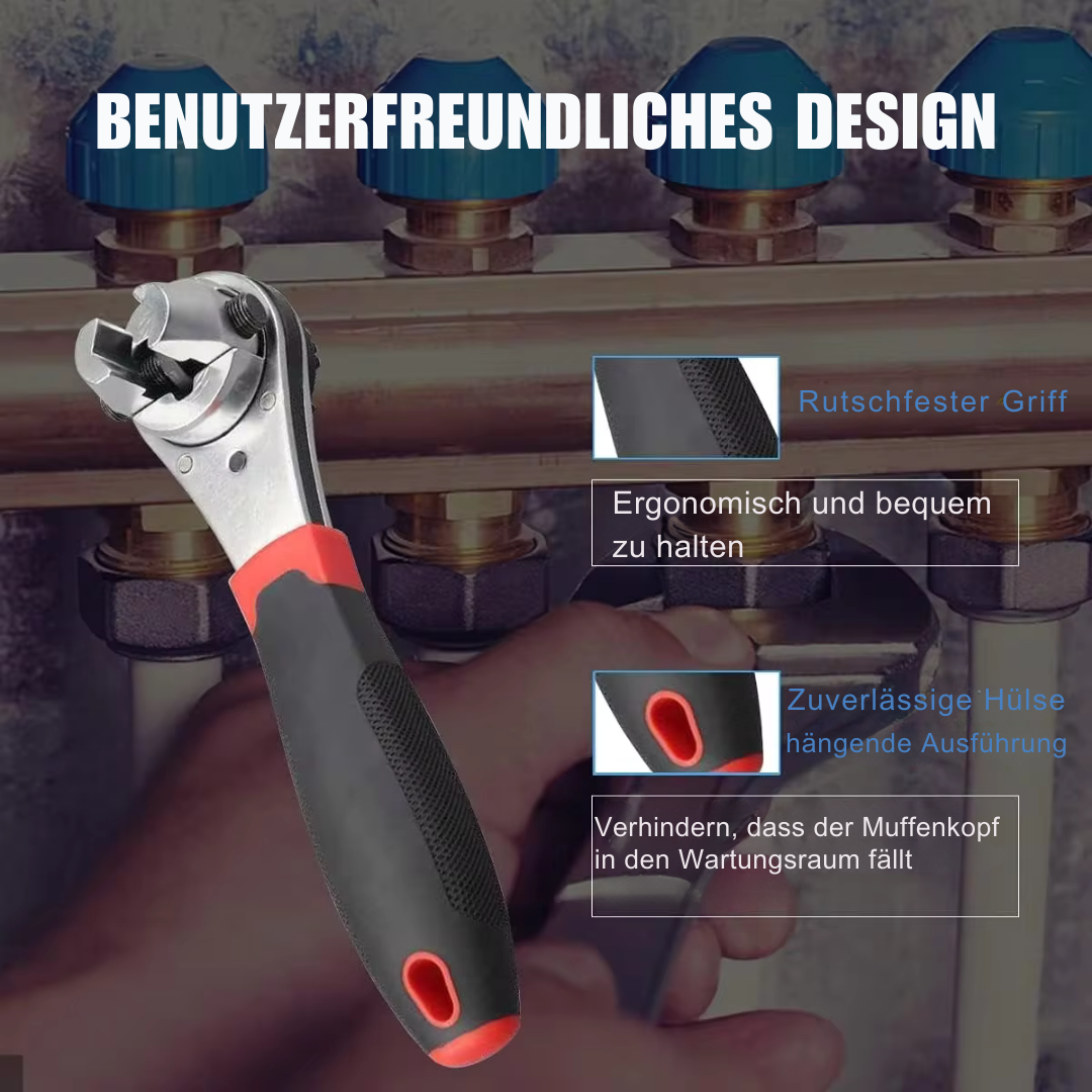 Adjustable Ratchet Wrench for Any Task - Last Day Discount