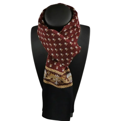 Plaid Silk Scarf for Men and Women – Warm Winter Accessory