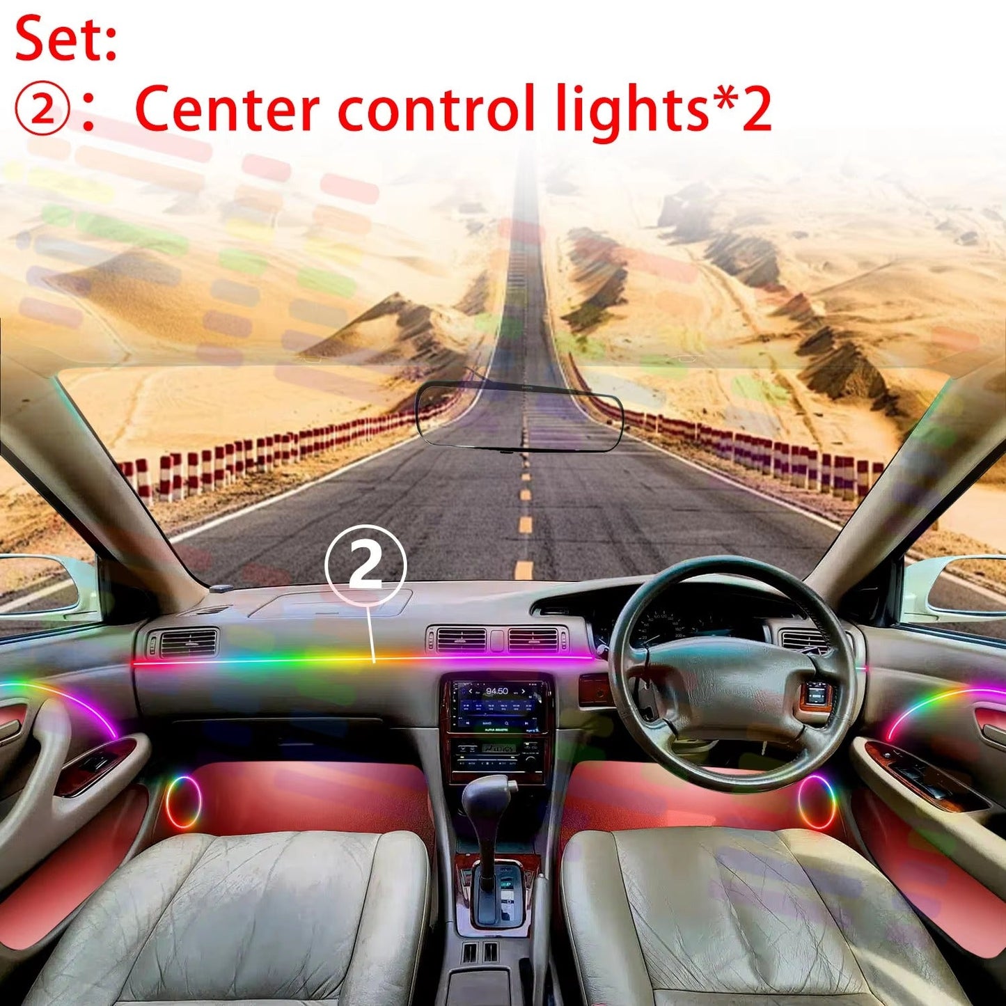 Transform Your Car's Interior with Vibrant LED Lighting