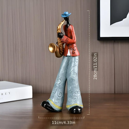 Artistic Jazz Ensemble Resin Sculpture for Home Décor