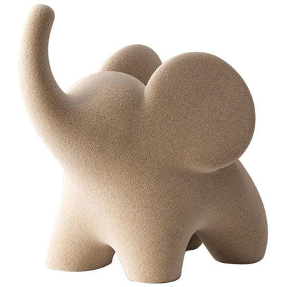 Charming Elephant Resin Statues for Good Fortune