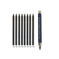 1* Pencil (with refill lead) + 8* 6B refill lead