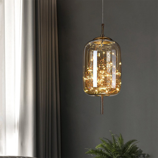 Adjustable Ceiling Pendant Light with Decorative LED Design