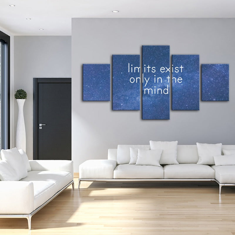 Inspiring Galaxy-Themed 5-Piece Canvas Art Set
