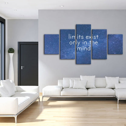 Inspiring Galaxy-Themed 5-Piece Canvas Art Set