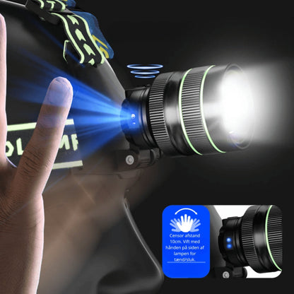 10,000 Lumen Headlamp with Adjustable Beam and Power Bank Function