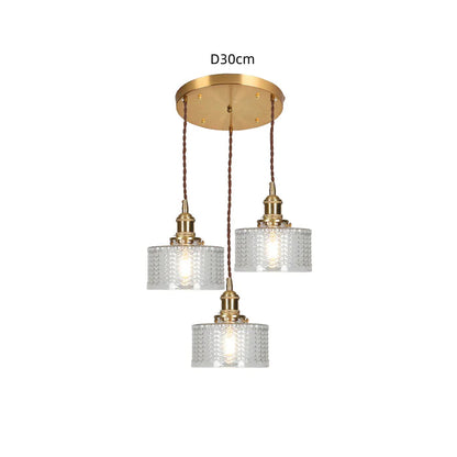 Celeste Vintage Pendant Light with Crystal Accents