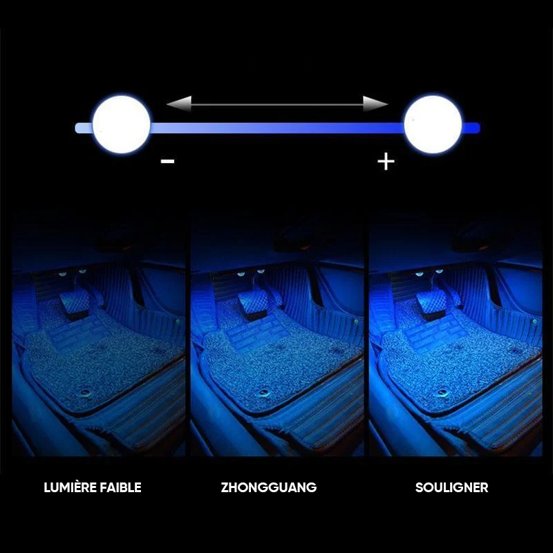 LED Atmosphere Lamp with Wireless Charging Feature