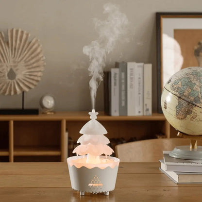 Christmas Diffuser with Ultrasonic Technology, LED Light, and USB