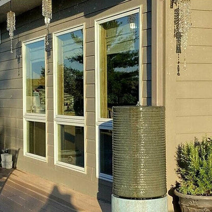 Crystal Glass Wind Chime in Aurora Design