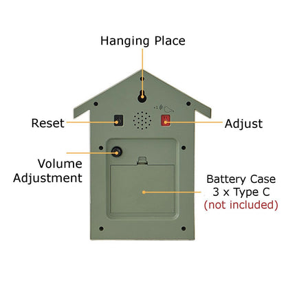 Traditional Wall Clock with Authentic Cuckoo Sound and Cheerful Ticks