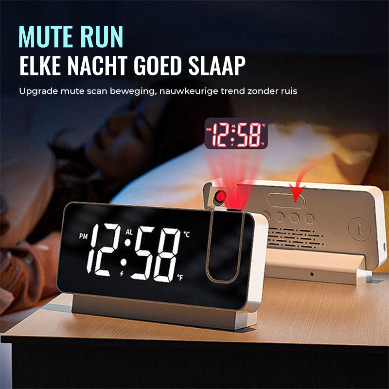 Advanced Projection Alarm Clock with USB Charging