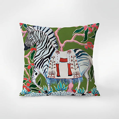 Artistic Zebra Print Throw Pillow Cover for Stylish Spaces