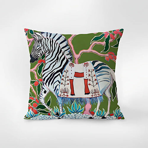 Artistic Zebra Print Throw Pillow Cover for Stylish Spaces