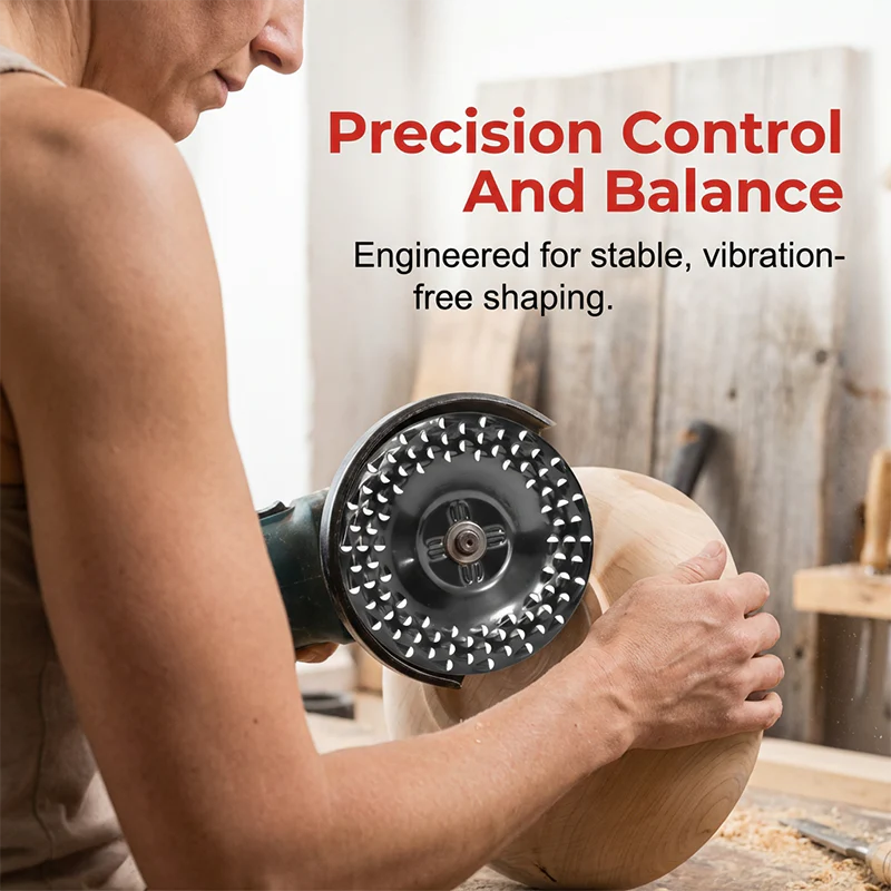 Precision Wood Shaping Disc for Angle Grinders | Effortless Shaping, Smoothing & Carving