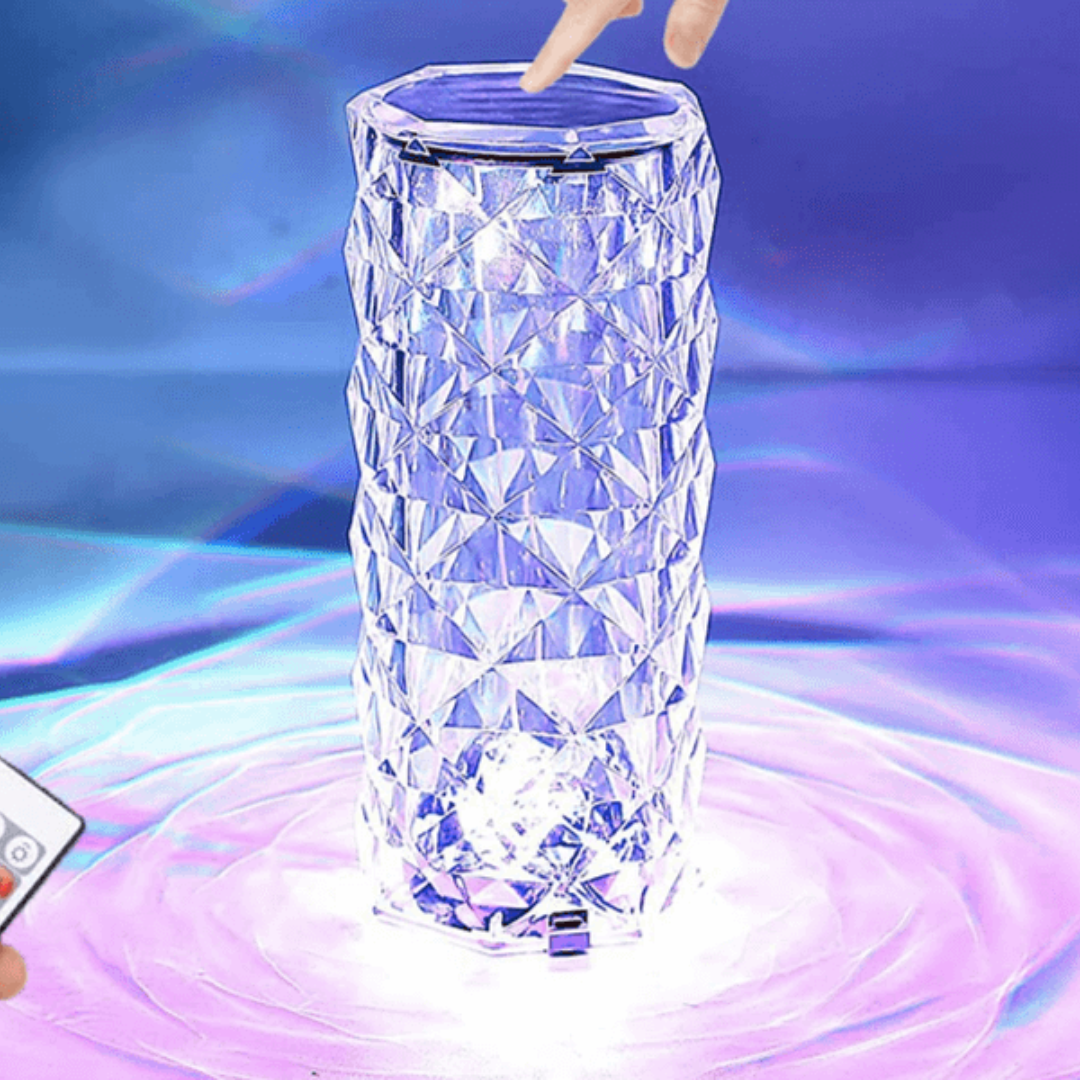 Elegant Acrylic Gem Table Lamp with Remote Control