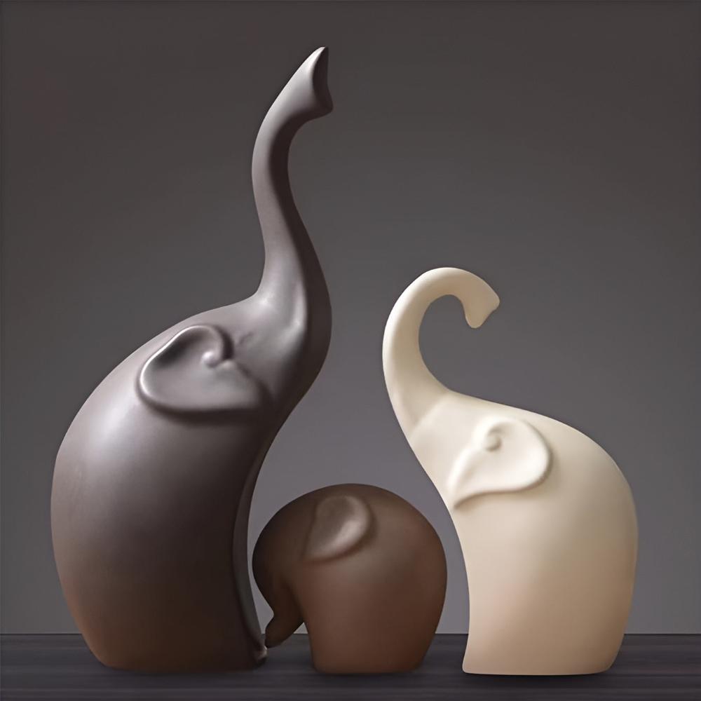 Contemporary Elephant Figurines for Home Decor