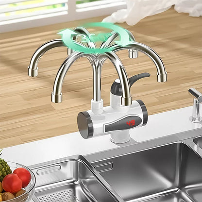Compact Tankless Instant Hot Water Faucet – Energy-Efficient for Kitchens & Bathrooms