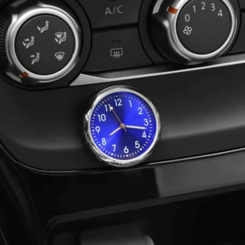 Mini Analog Car Interior Watch - Self-Adhesive Stylish Design