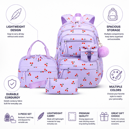 Effortless Everyday Backpack Trio for School and Travel