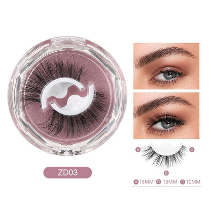Reusable Adhesive Eyelashes for Effortless Glam