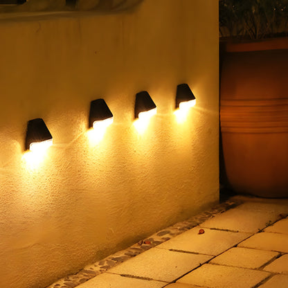 4 Pack Solar Step Lights with Dusk-to-Dawn Sensor – Warm White LED