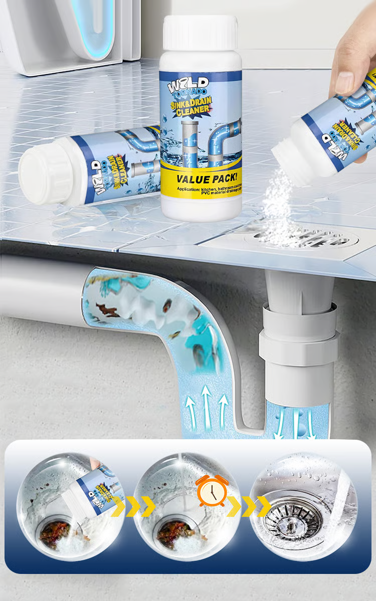 Eco-Friendly Drain Cleaner with Citrus Freshness