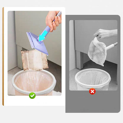 Compact Mop with Easy-Change Cloth System