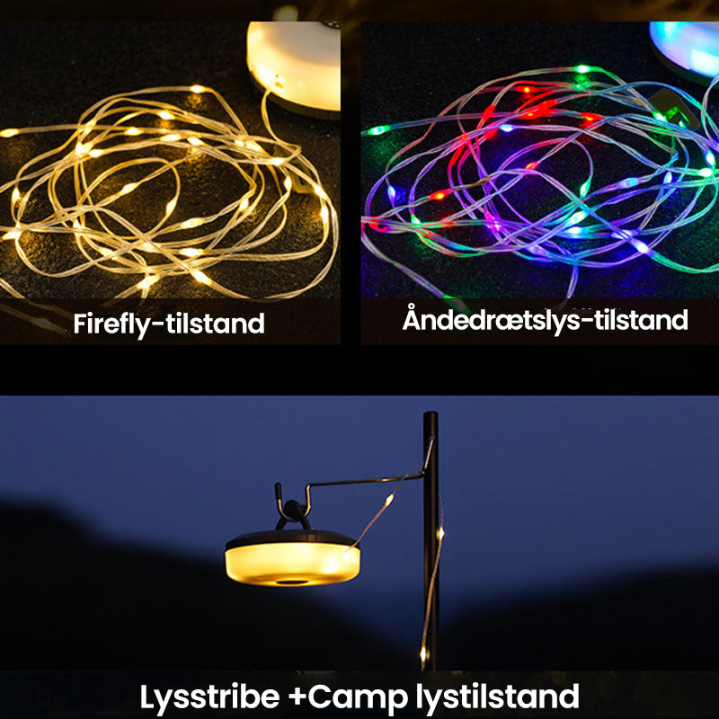 Smart Outdoor Waterproof String Lights with Power Bank