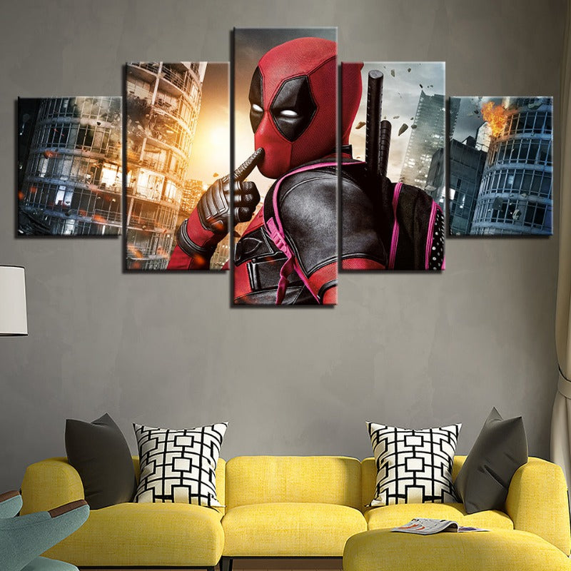 Stunning 5-Piece Canvas Art Set for Bold Interiors