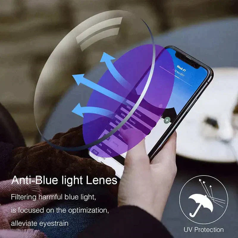 Sapphire Anti-Blue Light Reading Glasses and Sunglasses for Wide and Near Vision