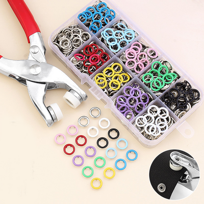 Quick-Fix Snap Fastener Tool Kit | No-Sew Pressing System for DIY