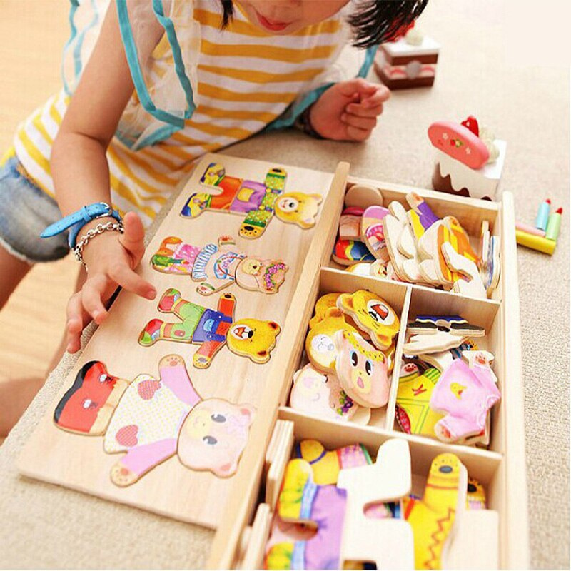 Creative Bear Dress-Up Wooden Puzzle