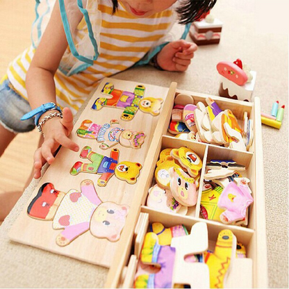 Creative Bear Dress-Up Wooden Puzzle