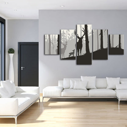 Tranquil Winter Wonderland 5-Piece Canvas Art Set